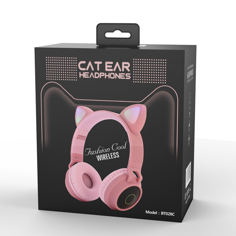LED Light Cat Ear Headphones