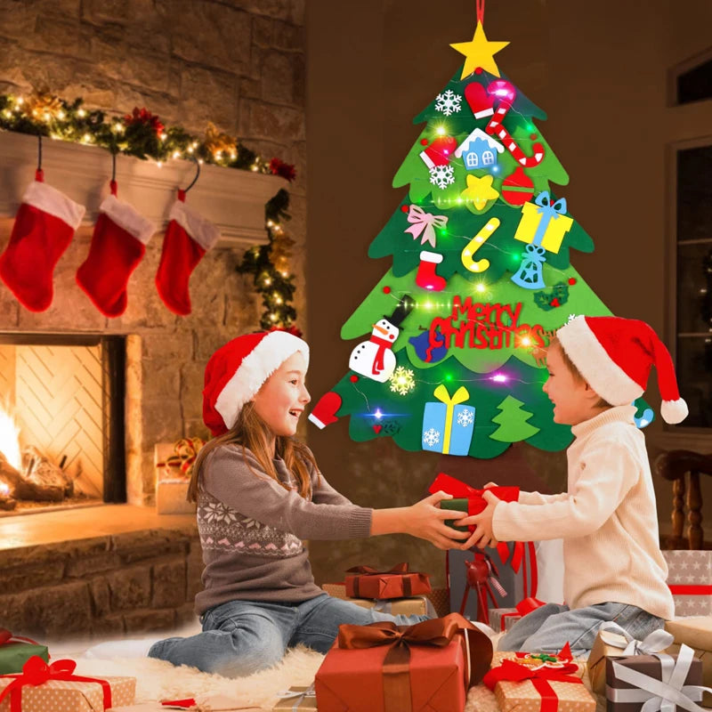 DIY Felt Christmas Tree Kids Toys