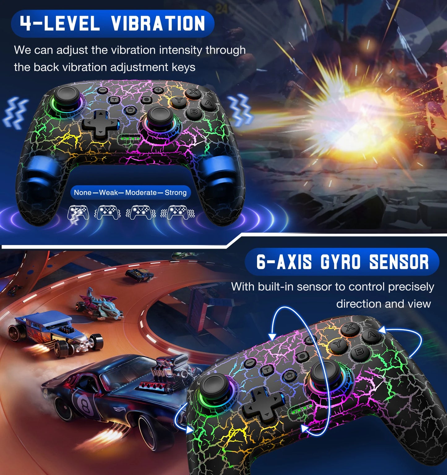 9 RGB Light Wireless Controller