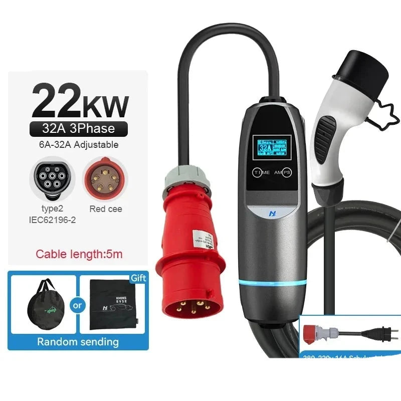 22kw 3Phase Electric Car EV Charger