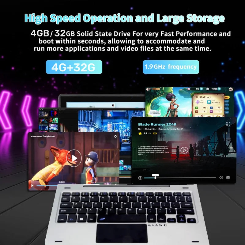 4GB DDR RAM 32GB ROM WINDOWS 10 Tablet