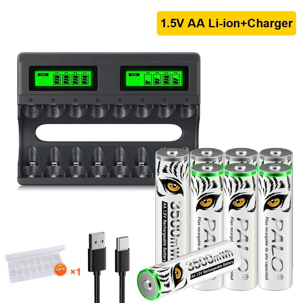 1.5V AA Li-ion Rechargeable Battery
