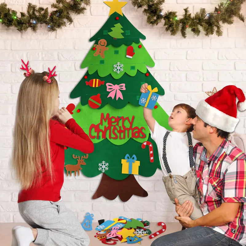 DIY Felt Christmas Tree Kids Toys