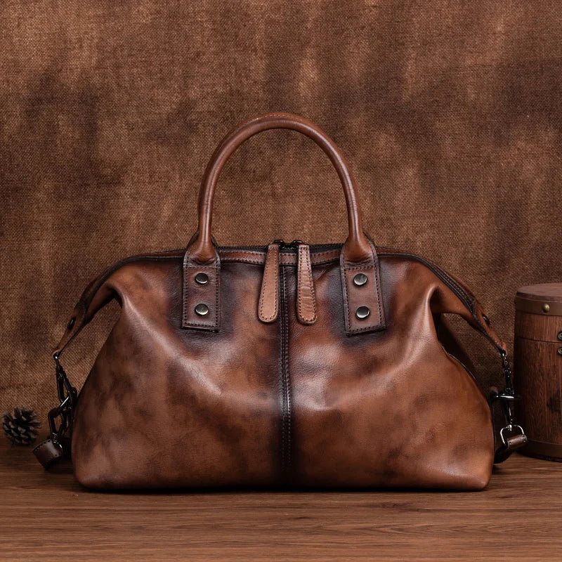 Women Genuine Cowhide Leather Handbag