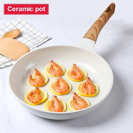 Ceramic Frying Pan Pot Set