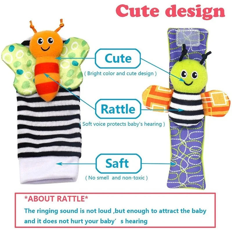 Baby Soft Plush Rattles Toys