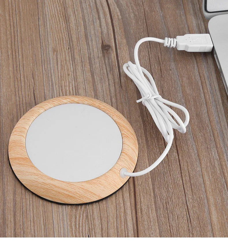 USB Wood Grain Cup Warmer