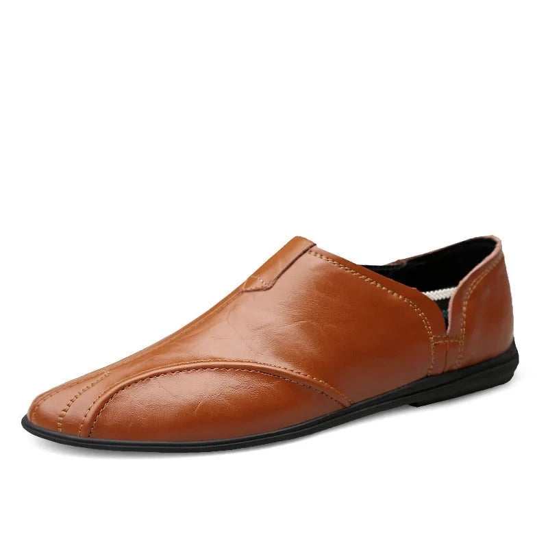 Men Fashion Genuine Leather Casual Loafers
