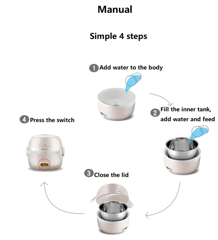 110V 220V MINI Rice Cooker
