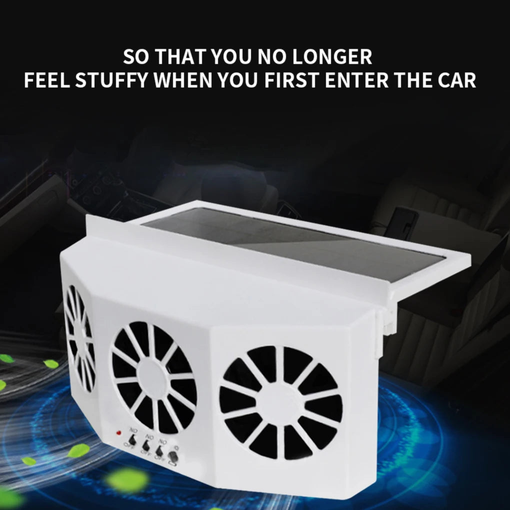 3-Hole Solar Car Exhaust Fan