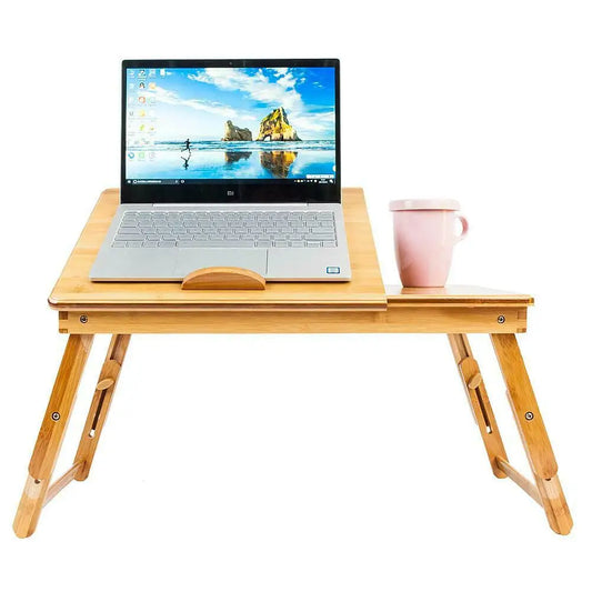 Adjustable Bamboo Laptop Desk