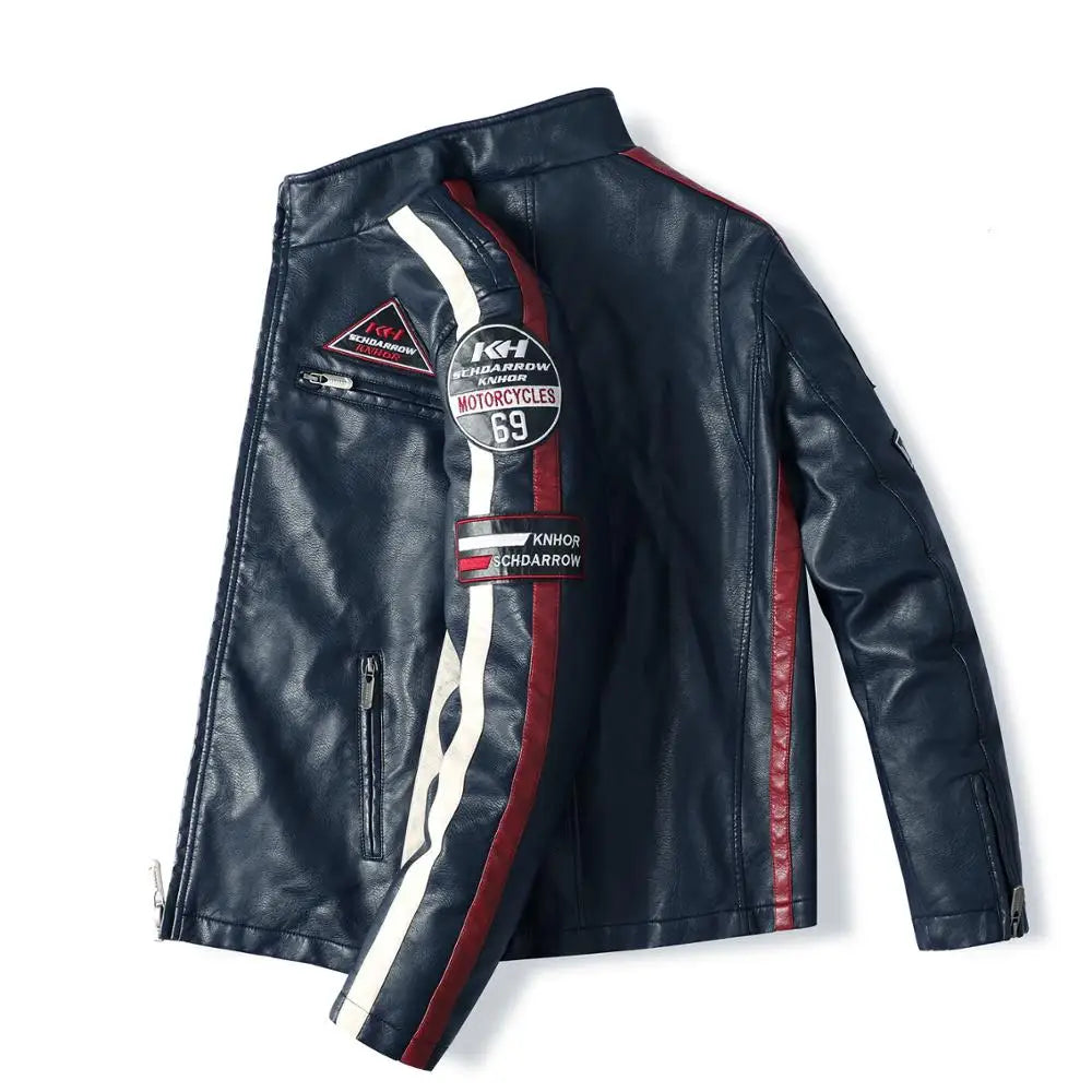 Men's Embroidered Aviator Jacket