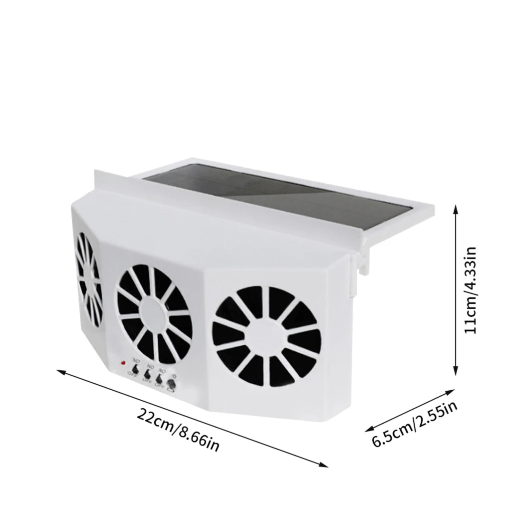 3-Hole Solar Car Exhaust Fan