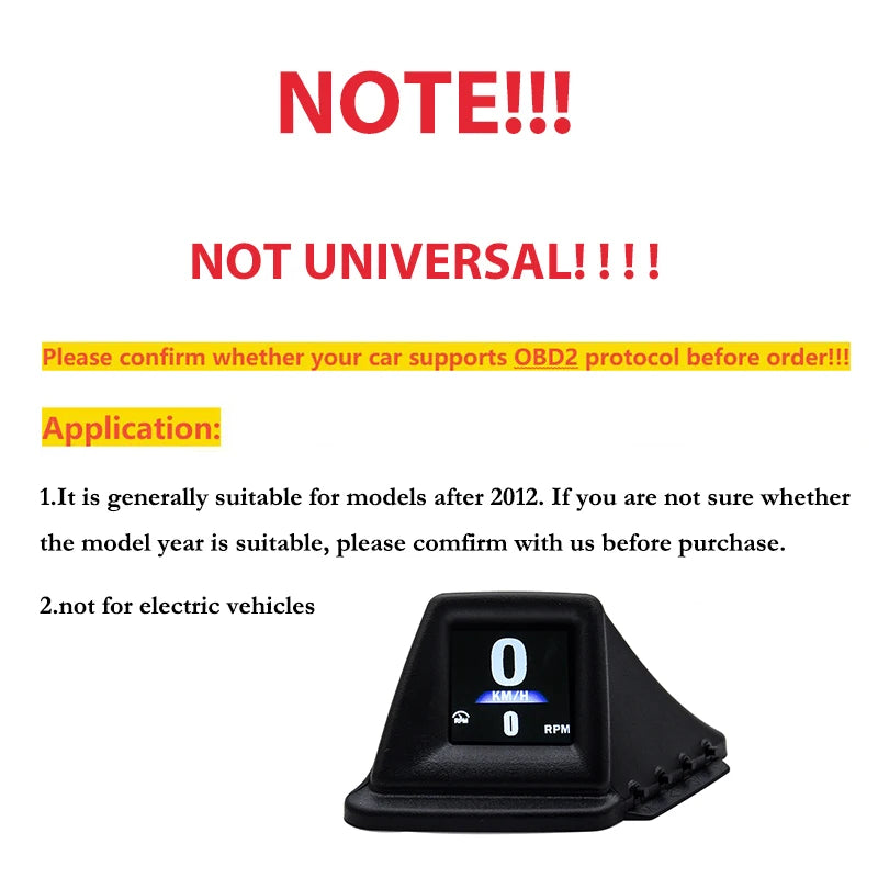 Multi-function HUD Speedometer