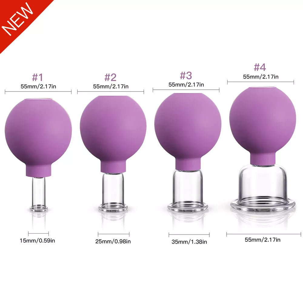 Vacuum Cupping Glass Jar Cellulite Massager