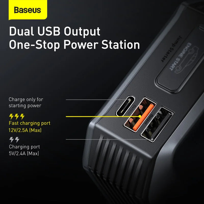 2000A / 1000A 12V Car Jump Starter Power Bank