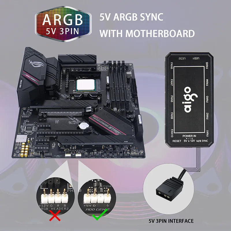 AR12 120mm pc computer Case Fan
