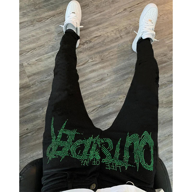 Men Trend Black Ripped Jeans