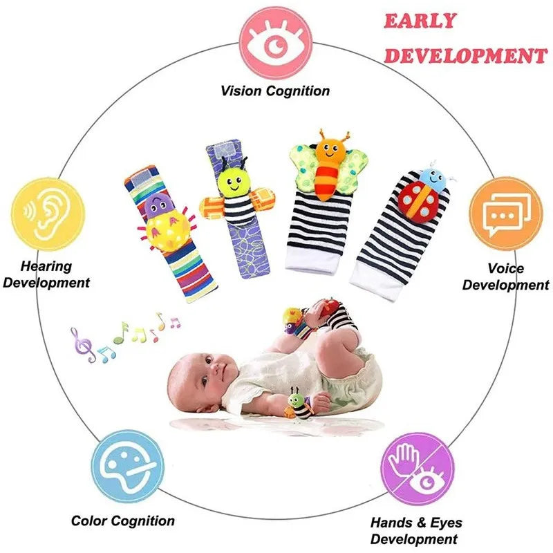 Baby Soft Plush Rattles Toys