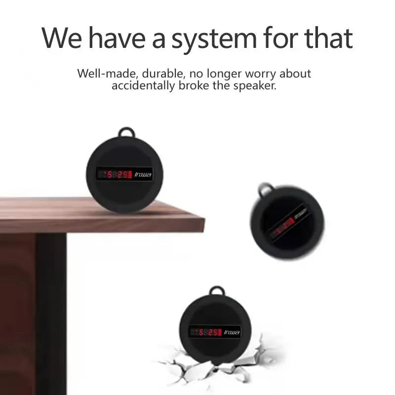 Smart LED digital display wireless cycling Bluetooth speaker