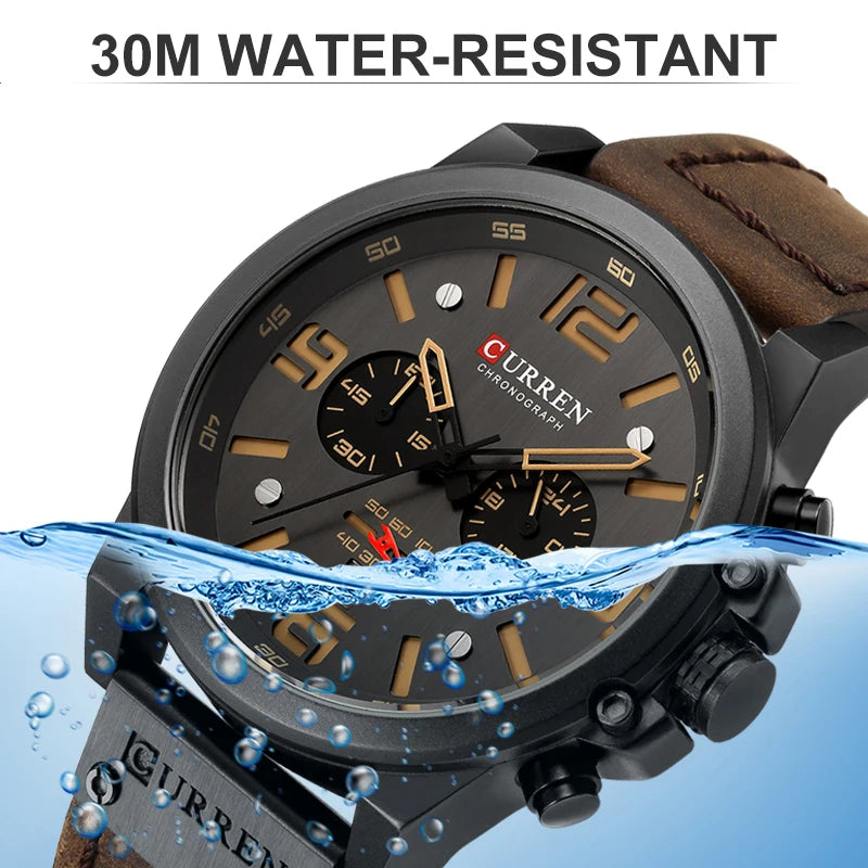 Mens Luxury Brand Waterproof Sport Watches