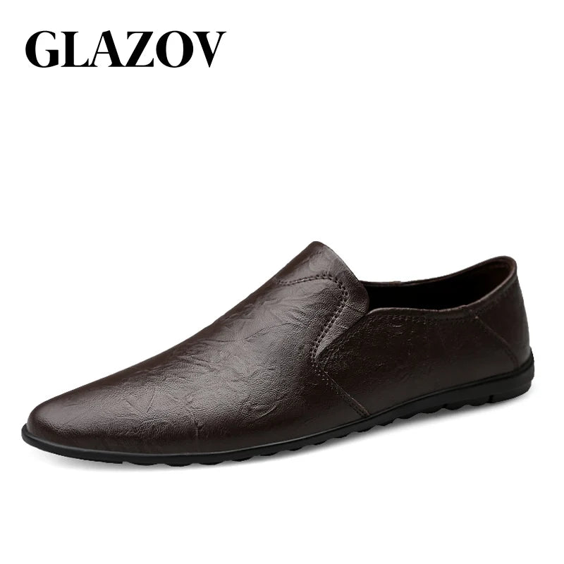 Men Fashion Genuine Leather Casual Loafers