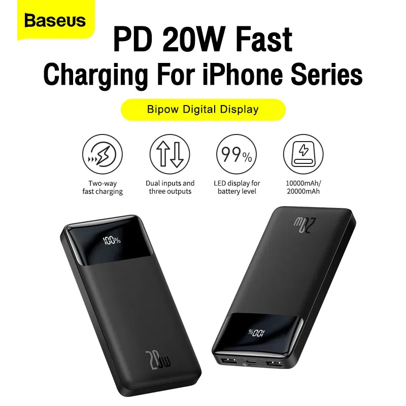 20000mAh Portable iPhone Xiaomi Pover Bank