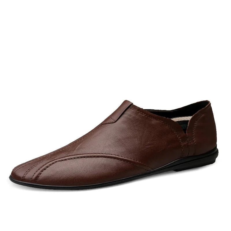 Men Fashion Genuine Leather Casual Loafers