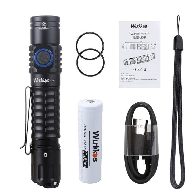 FC12 Rechargeable Torches Tactical Flashlights