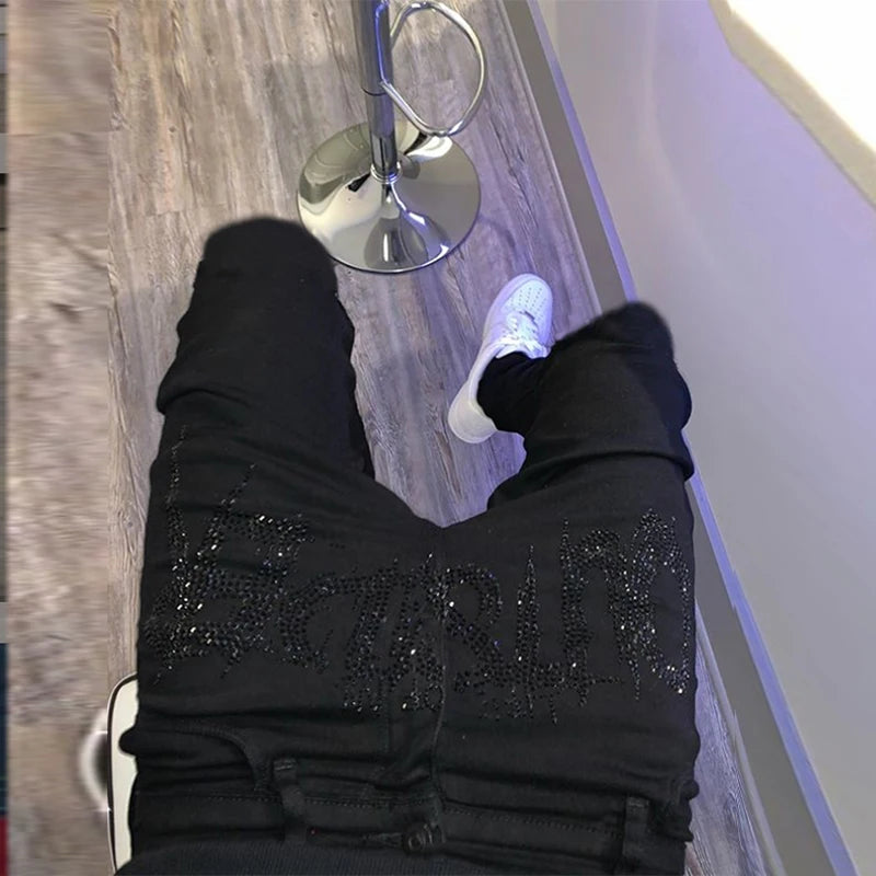 Men Trend Black Ripped Jeans