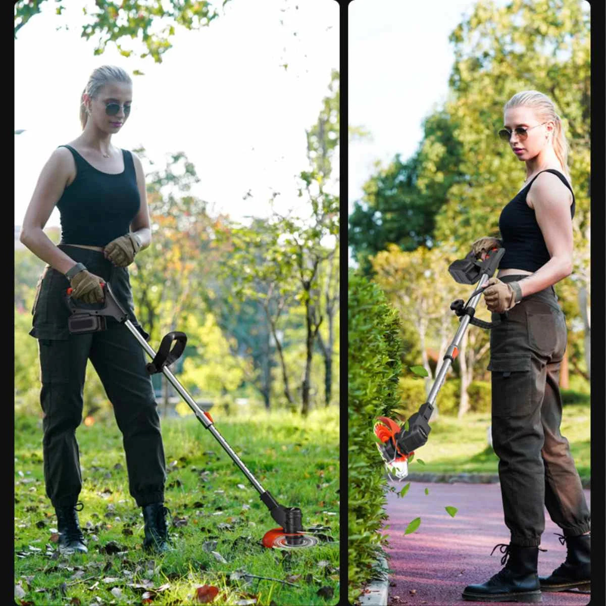 Adjustable Length Cordless Grass Trimmer