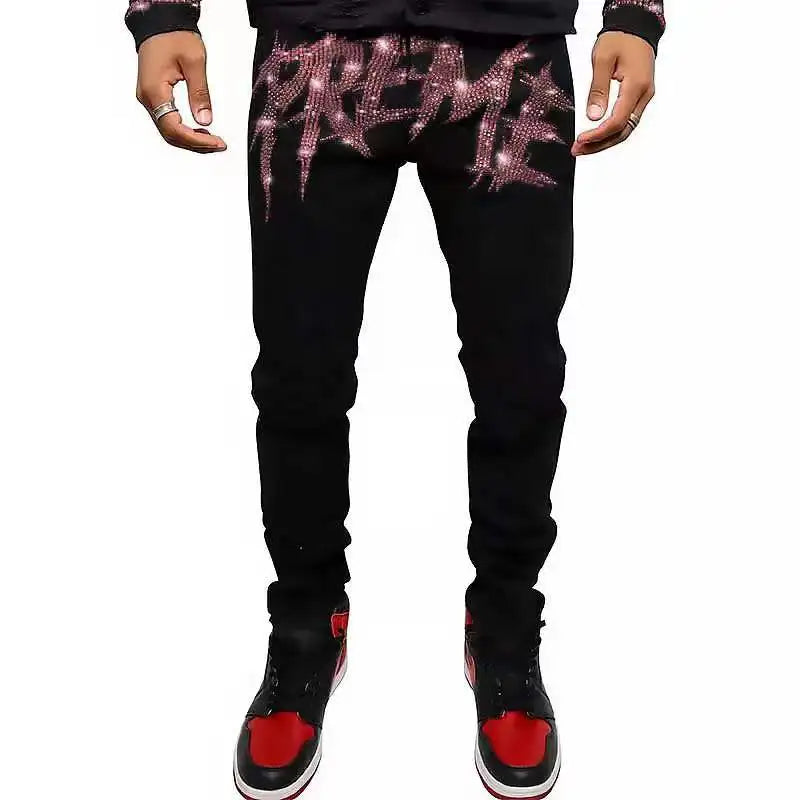 Men Trend Black Ripped Jeans
