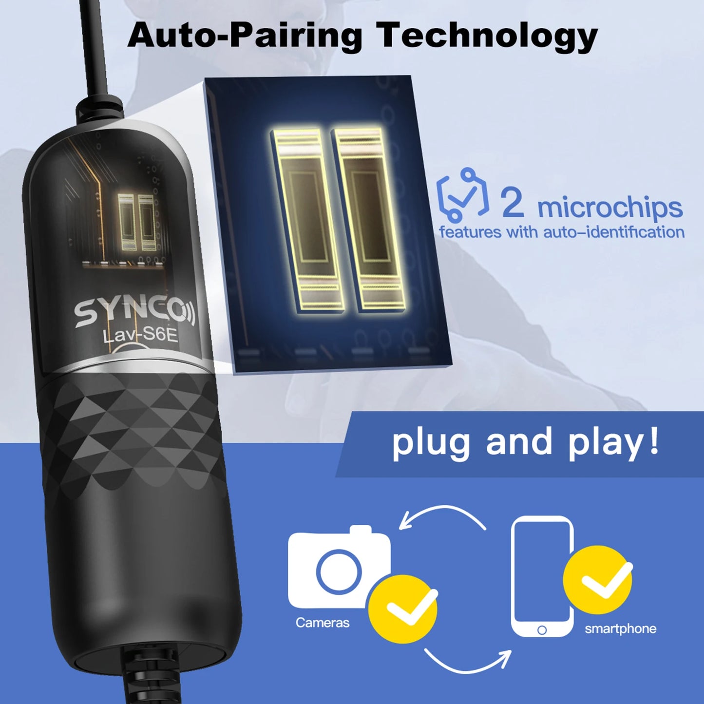 Long Cable Clip-on Omnidirectional Microphone