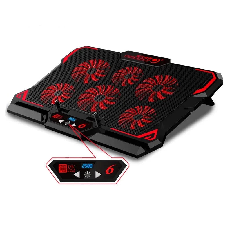 17inch Gaming Laptop Cooler Six Fan