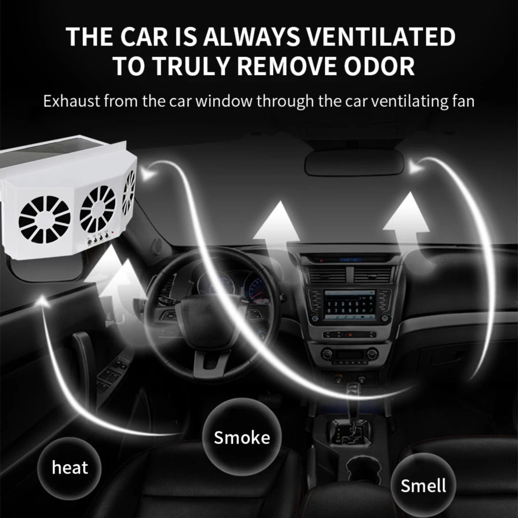 3-Hole Solar Car Exhaust Fan