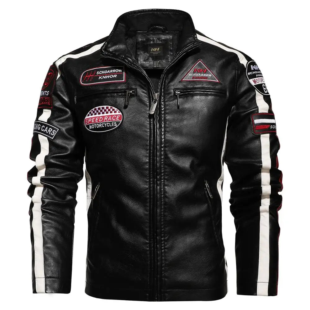 Men's Embroidered Aviator Jacket