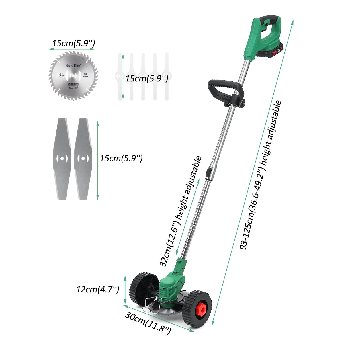 Adjustable Electric Grass Trimmer