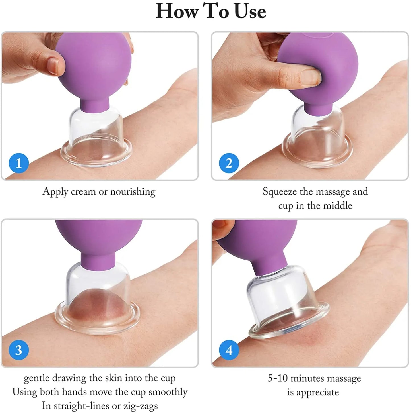 Vacuum Cupping Glass Jar Cellulite Massager