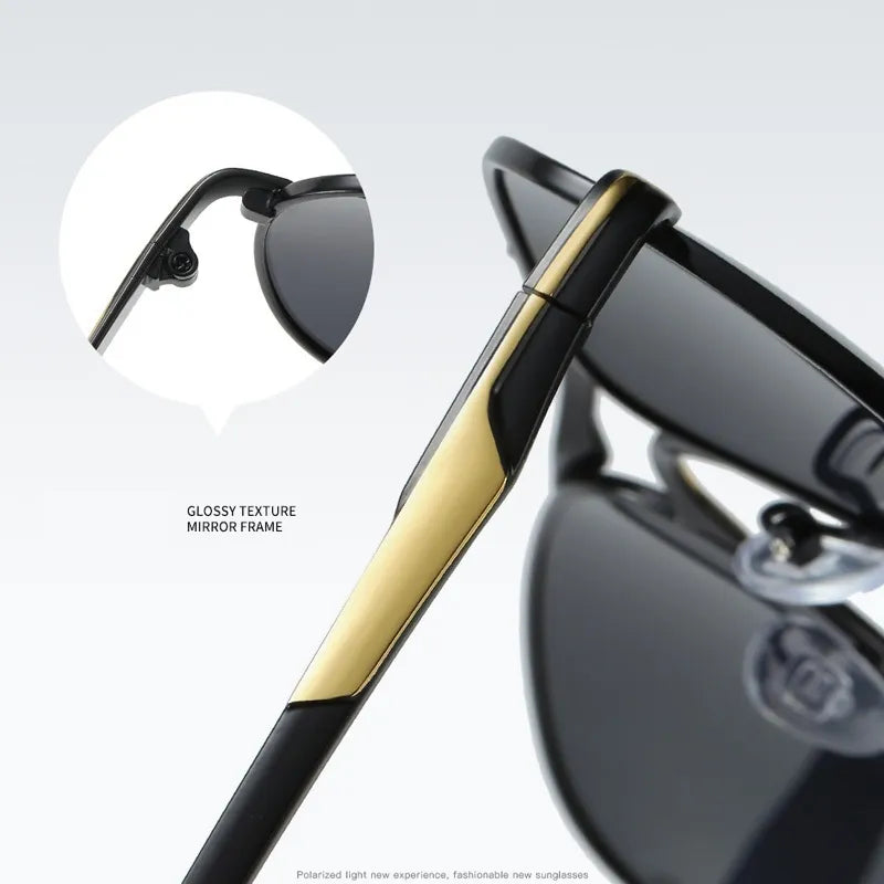 Luxury Pilot Polarized Sunglasses
