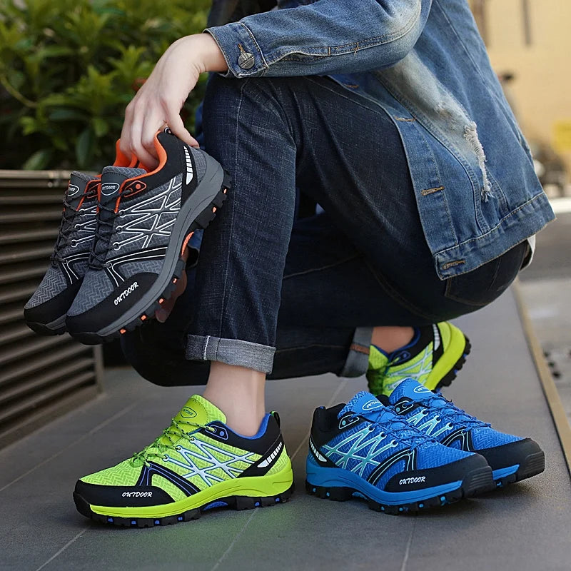 Men Outdoor Hiking Sneakers Shoes