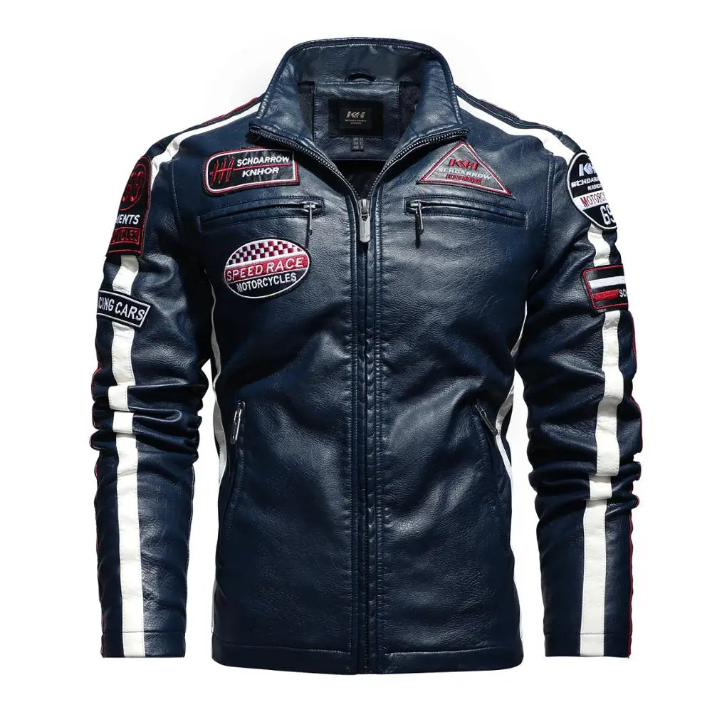 Men's Embroidered Aviator Jacket