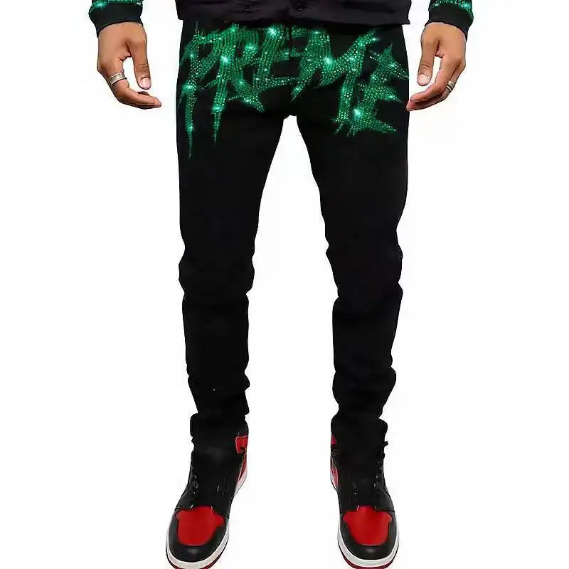 Men Trend Black Ripped Jeans