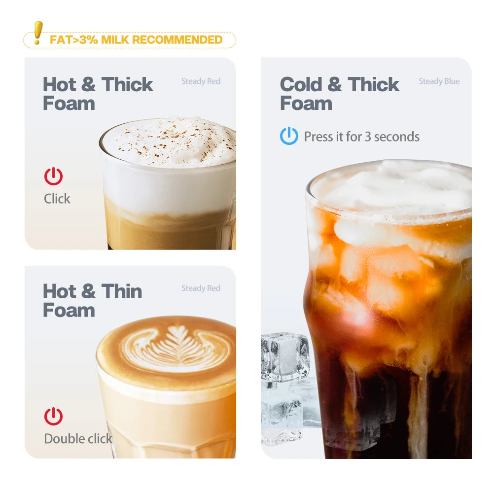 Electric Milk Frothier Coffee Maker Machine