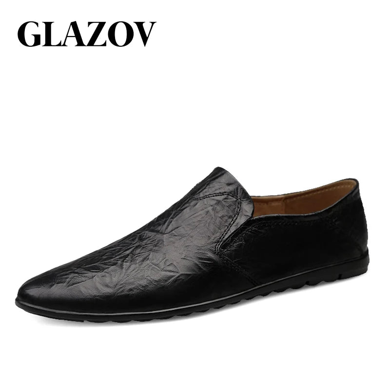 Men Fashion Genuine Leather Casual Loafers