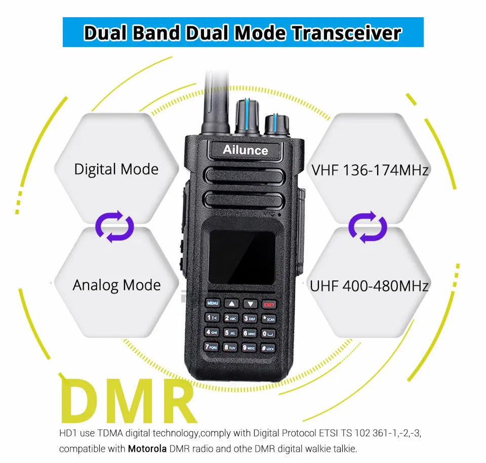 HD1 DMR Digital Walkie Talkie