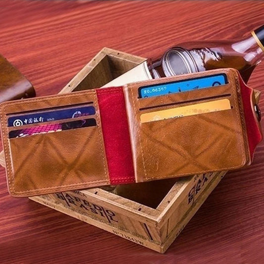 Dollar Printing Men Leather Wallet