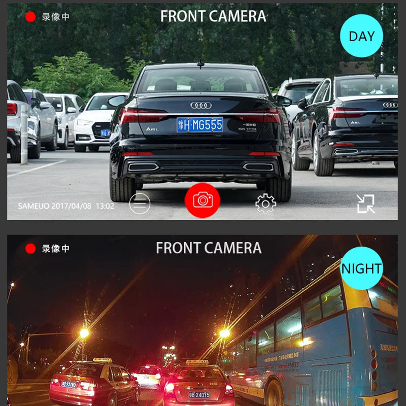 front and rear 4k 2160P dash cam