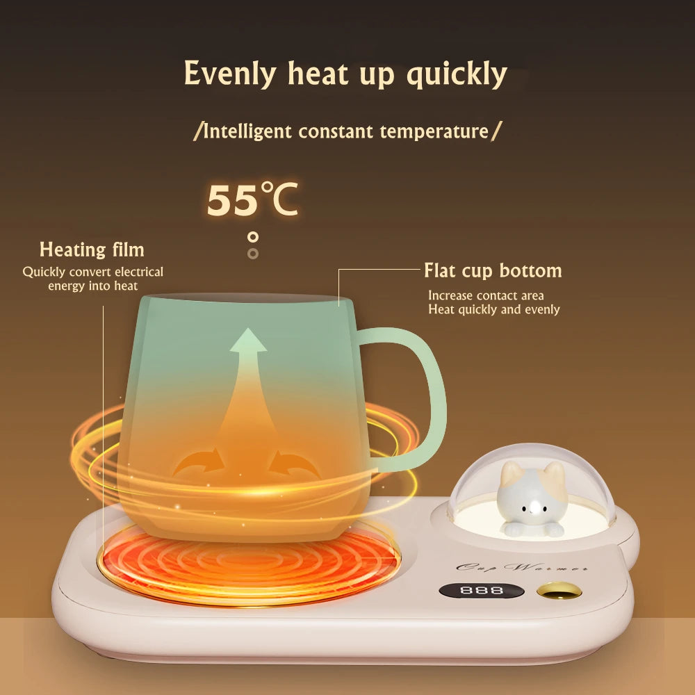 Heat Beverage Mug Cup Warmer