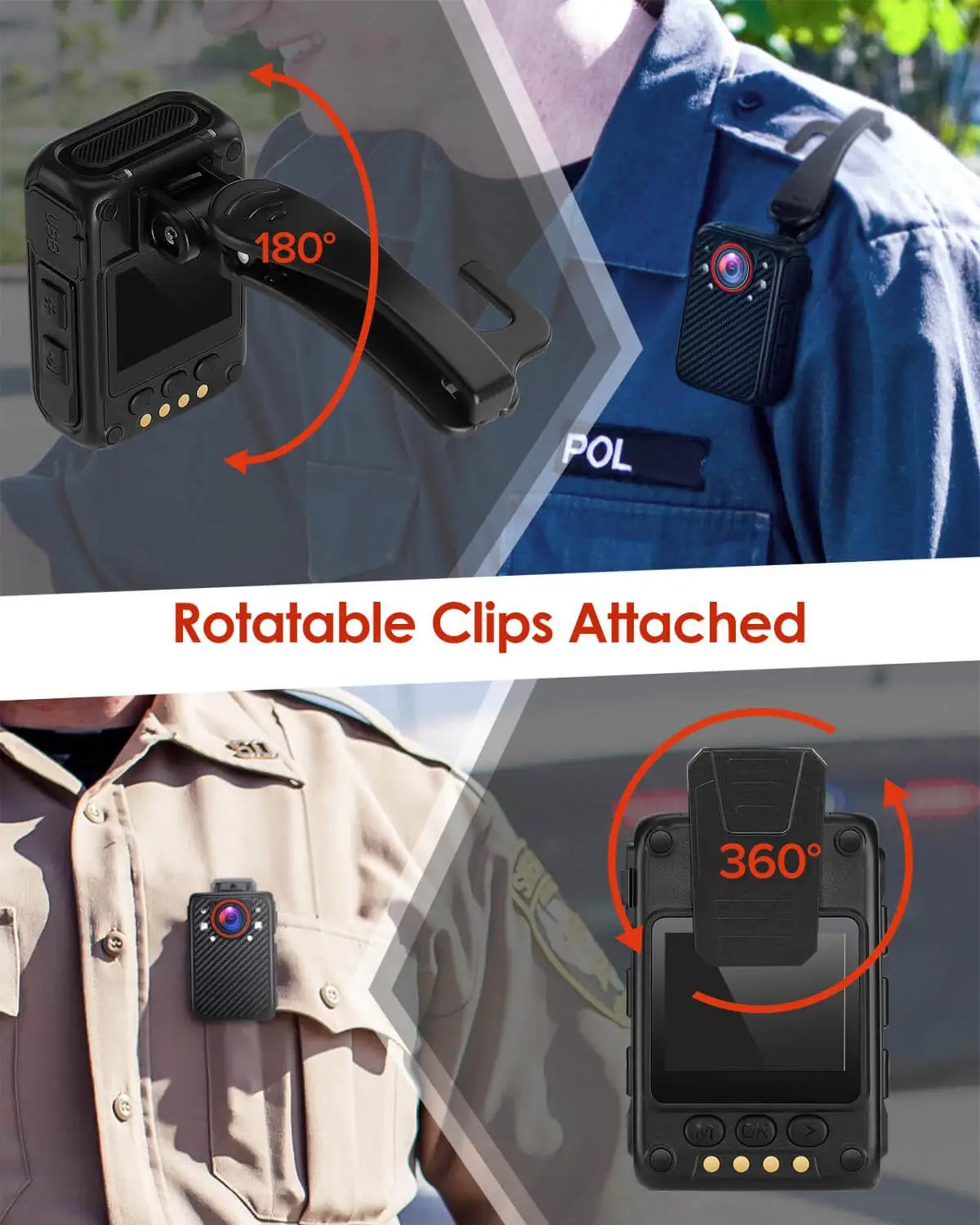X1 Full HD 1080P Body Mounted Camera