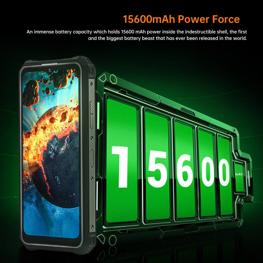 8GB+128GB 6.5"HD+15600mAh Smartphone